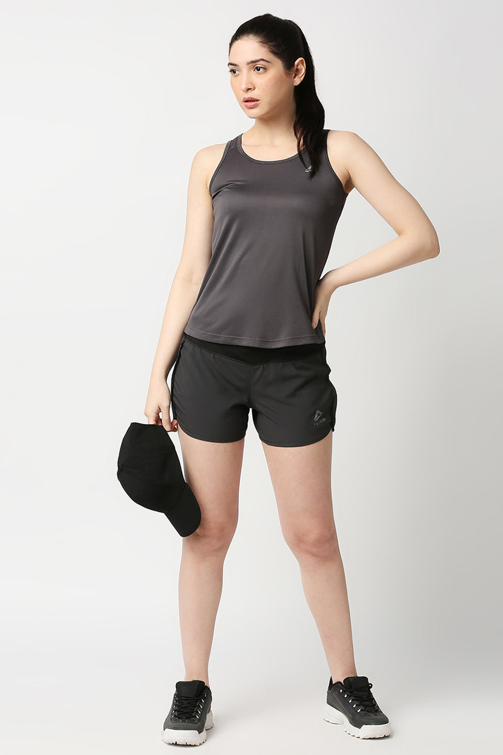 Drak Grey Light Weight Tank Top #Color_Dark Grey