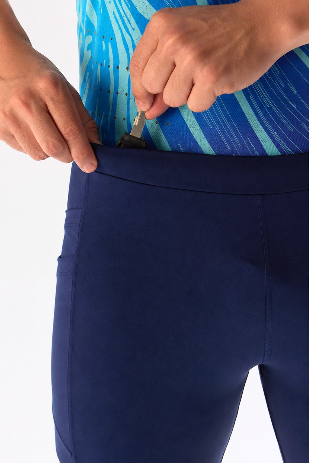 buy men 7 inch running half tights online #Color_Core Blue