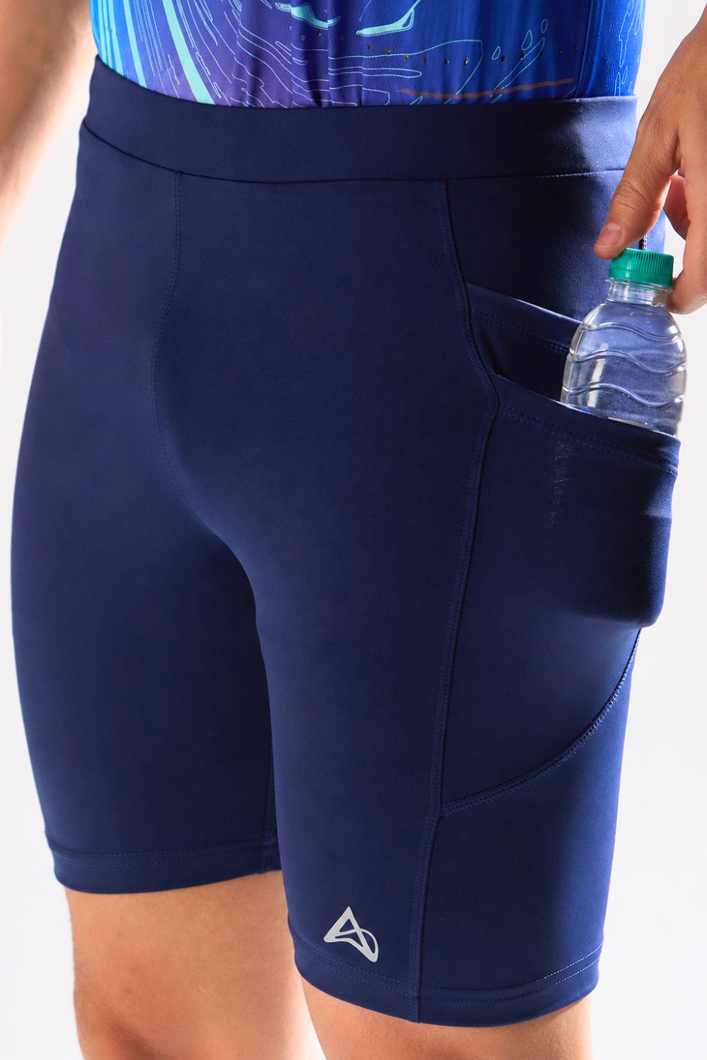 buy men 7 inch running half tights online #Color_Core Blue