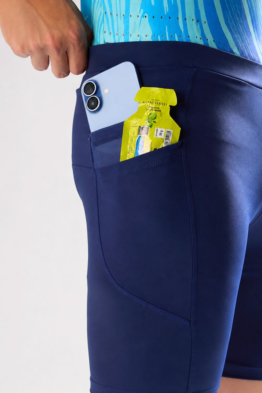 buy men 7 inch running half tights online #Color_Core Blue