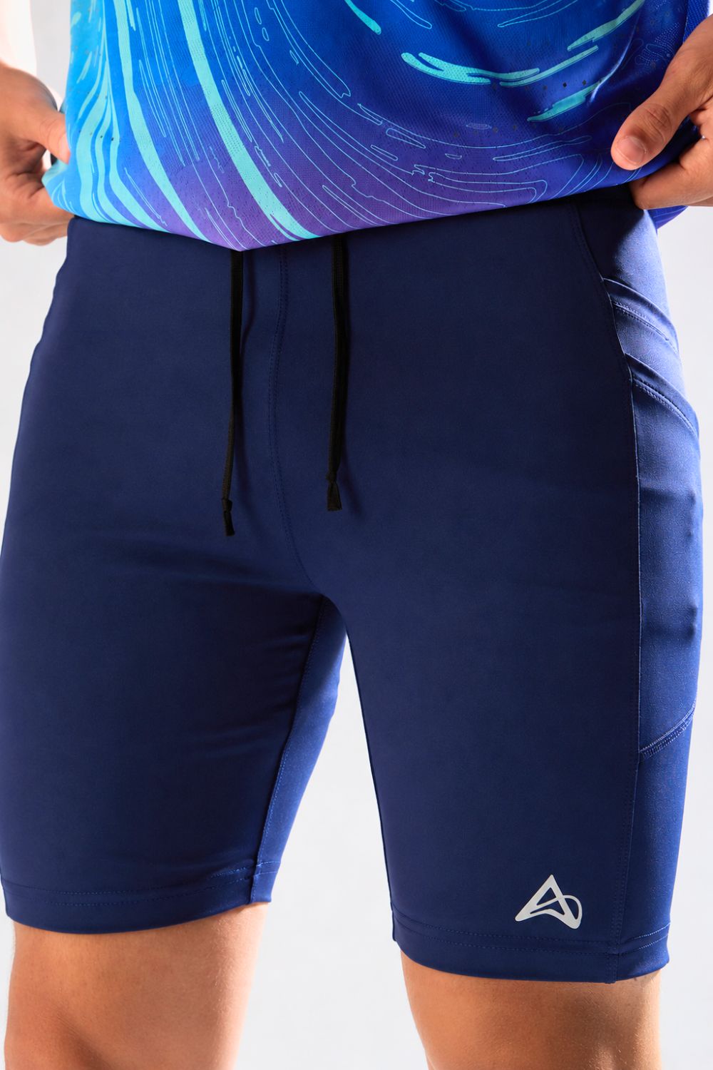buy men 7 inch running half tights online #Color_Core Blue