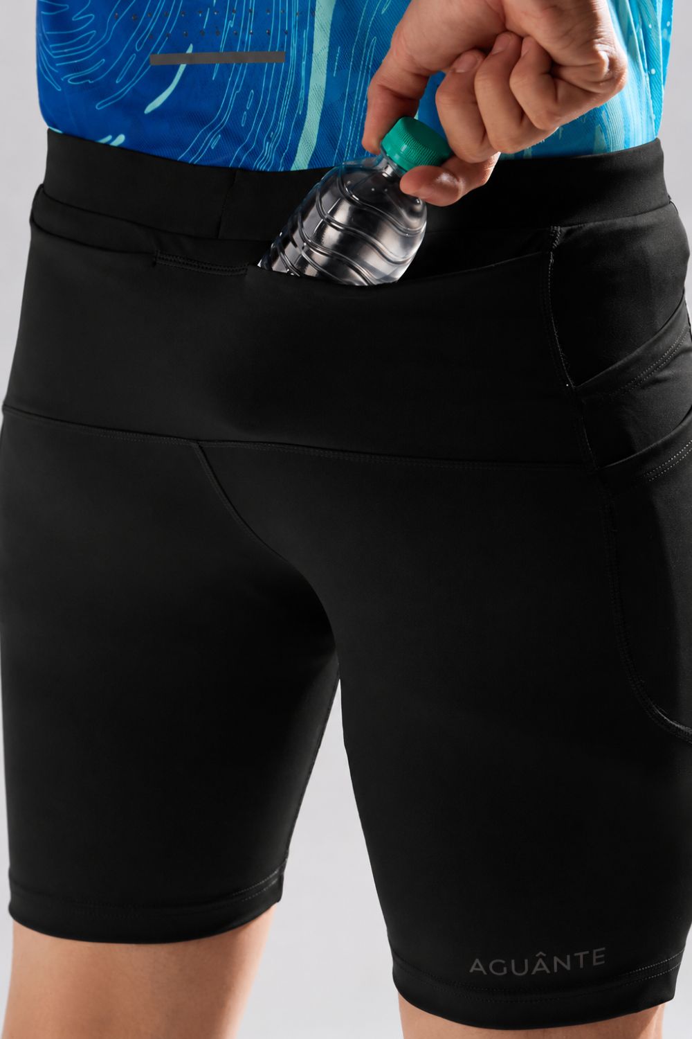 buy men 7 inch running half tights online #Color_Black-Spark