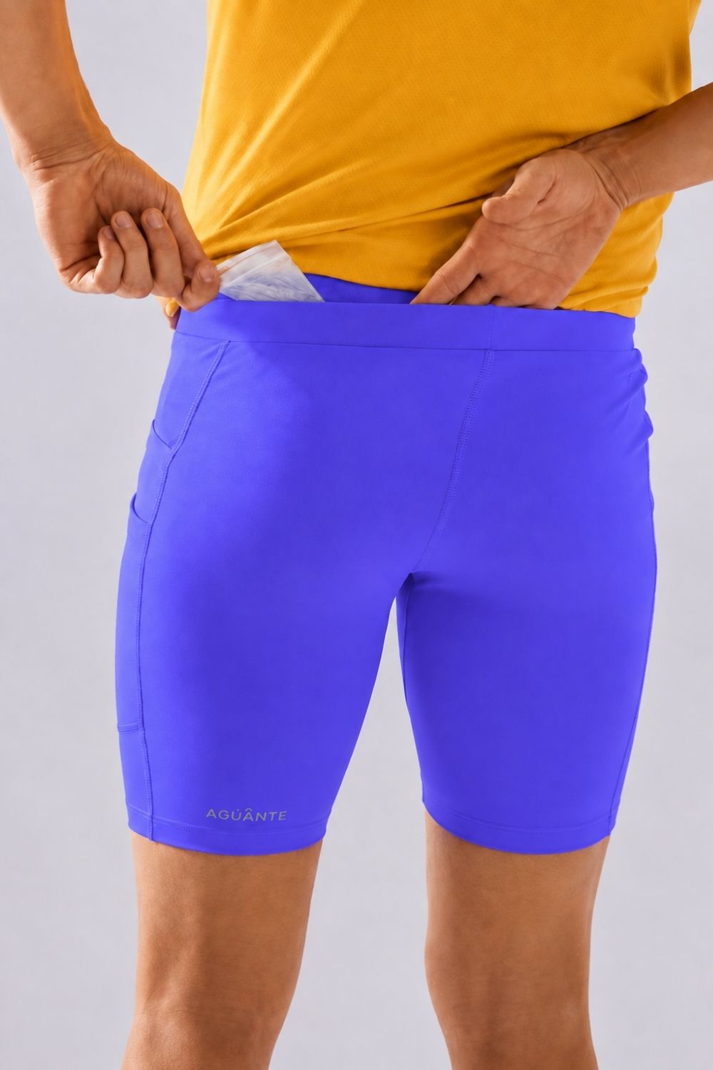 best running shorts half tights for men #Color_Voltage Blue