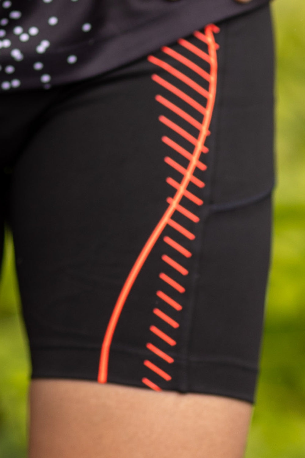buy men 7 inch running half tights online #Color_Black-Fire