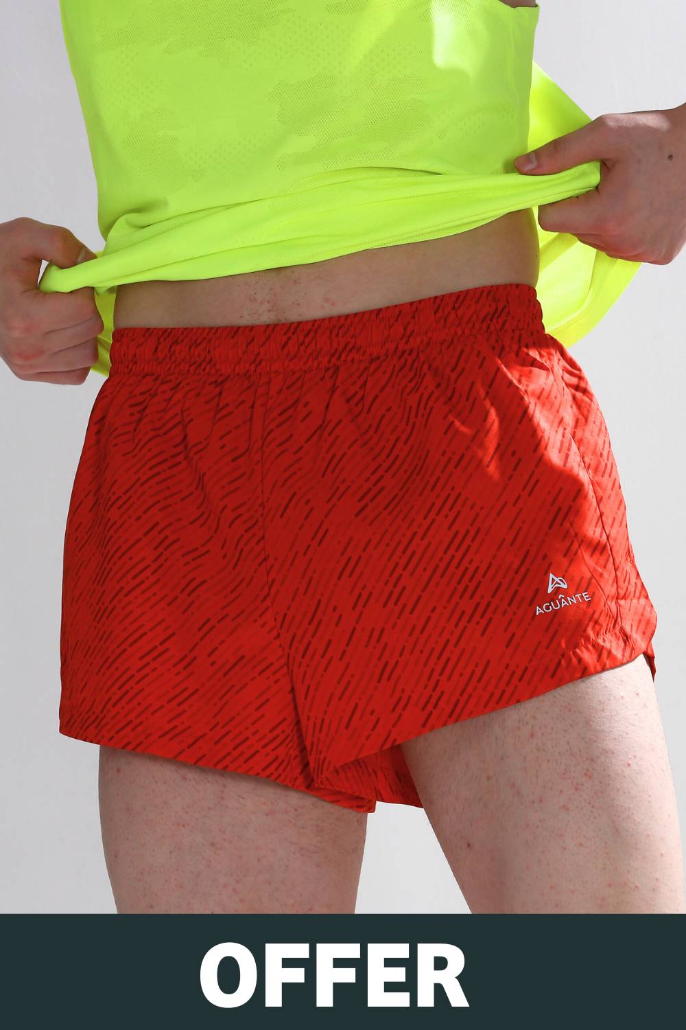 men’s 2-inch split running shorts #Color_Fiesta Pr