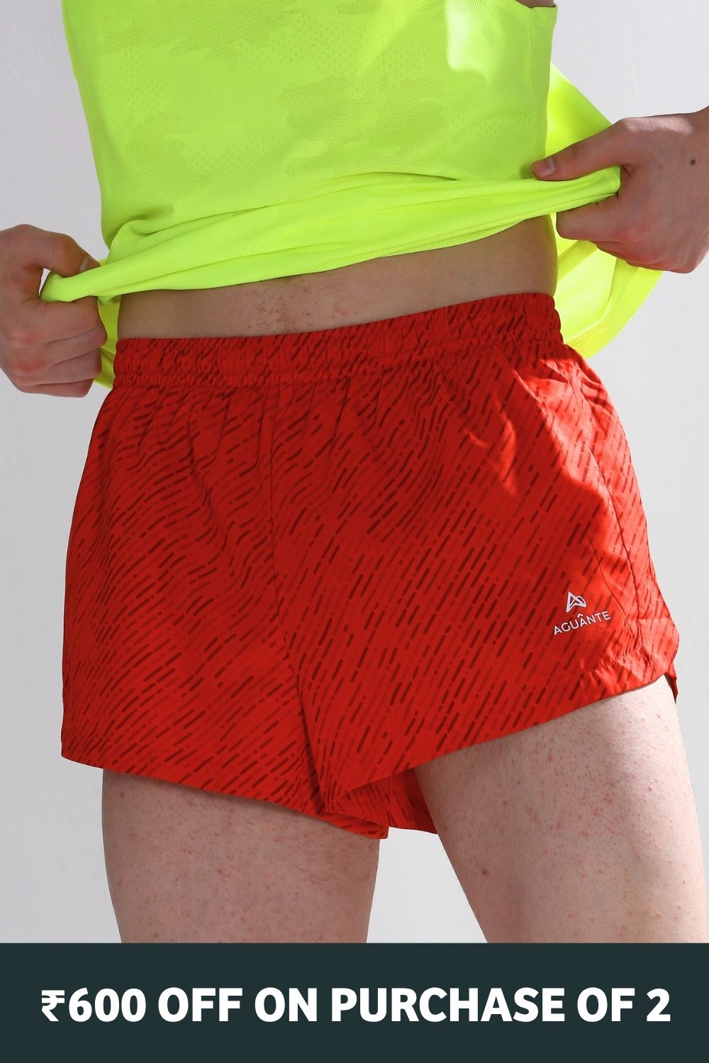men’s 2-inch split running shorts #Color_Fiesta Pr
