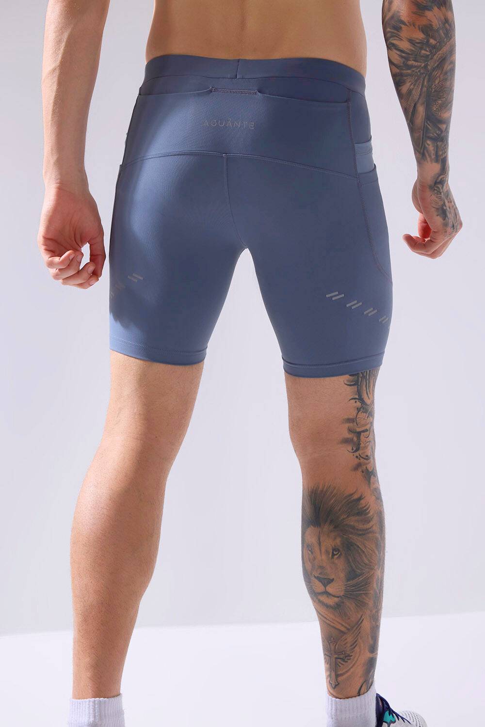 buy comfortable running half tights for long run online #Color_Stormy Weather