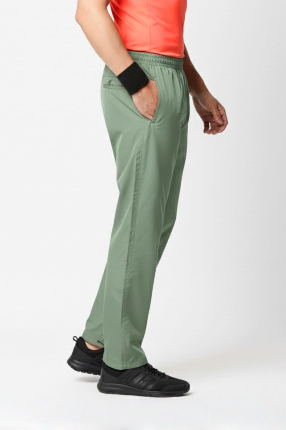 buy men quality polyester track pant #Color_Dark Forest