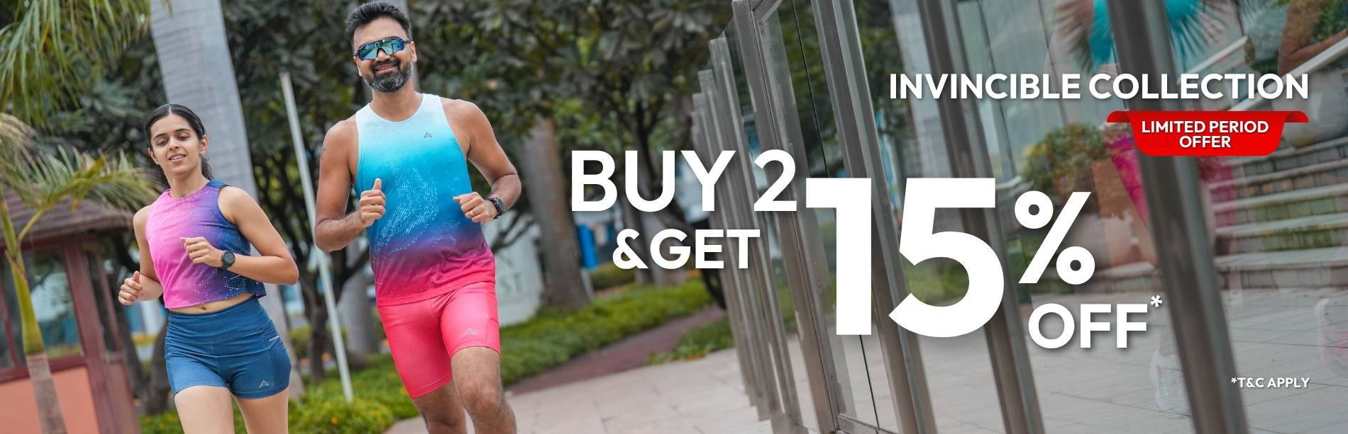 aguante invincible collection running wear offer
