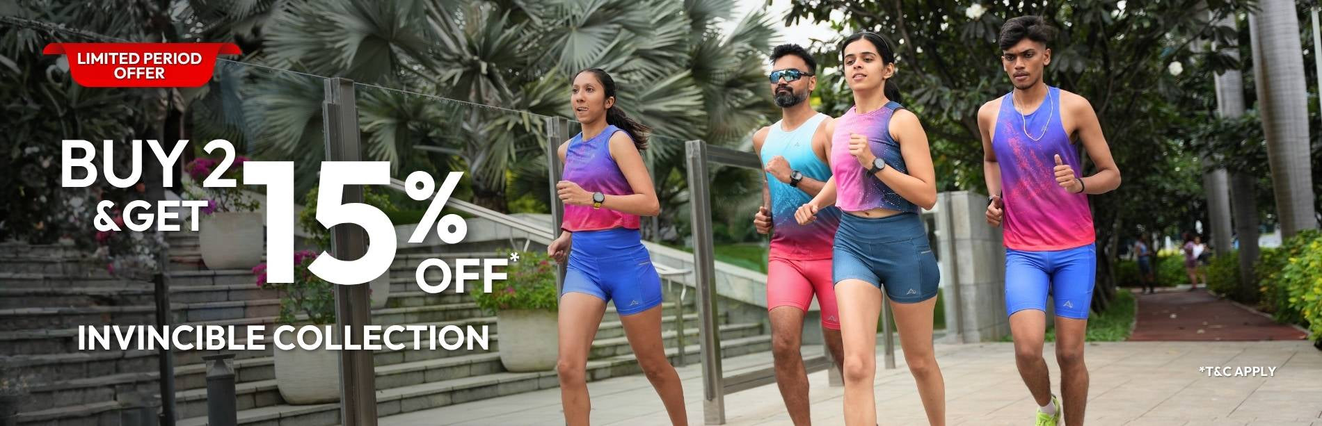 aguante invincible collection running wear offer