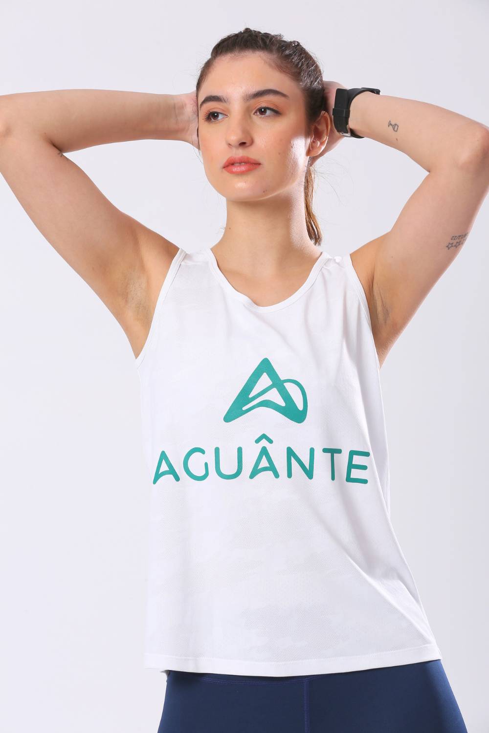 buy aguante women logn run singlet top #Color_White