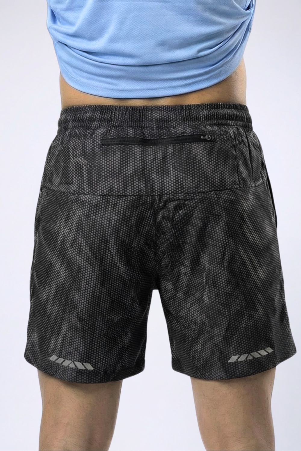 buy men 5 inch running shorts with inner lining #Color_Black Pr