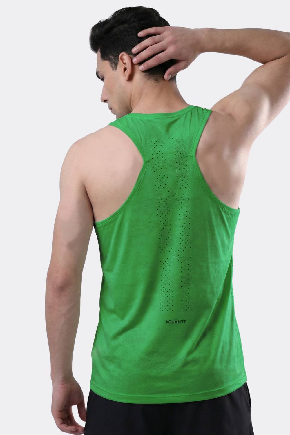 green colour race singlet for men #Color_Jelly Bean