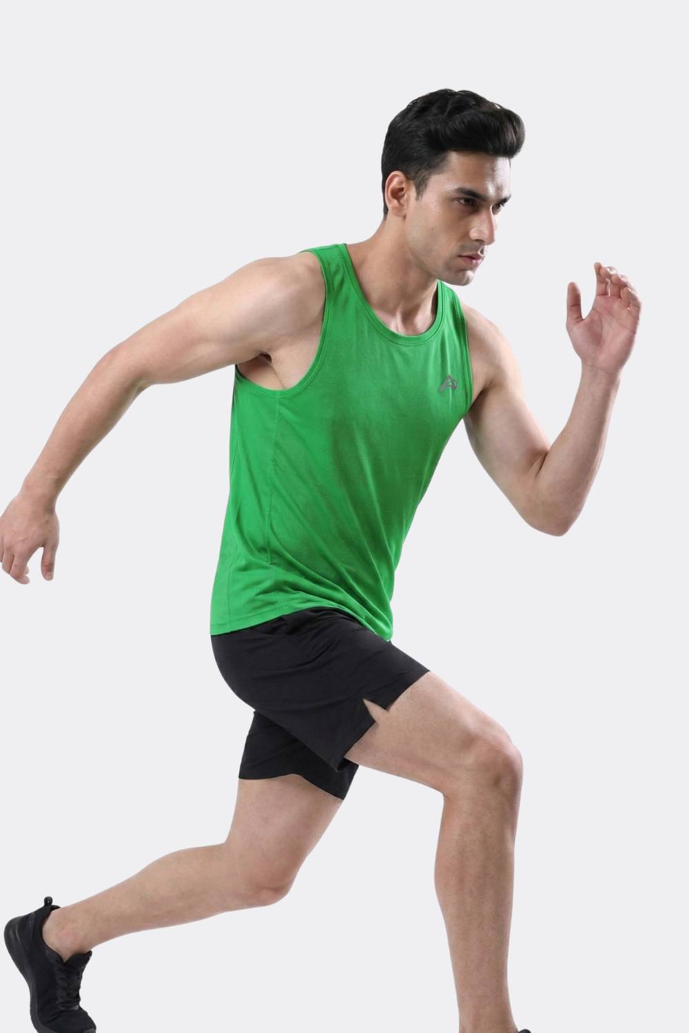 green colour race singlet for men #Color_Jelly Bean