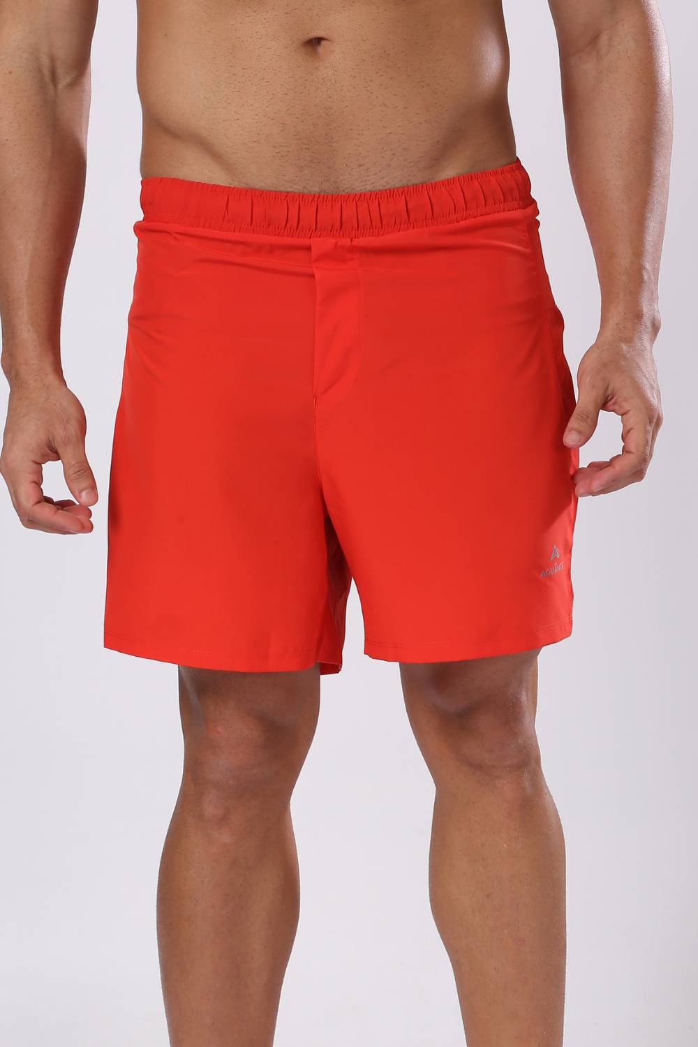 buy men 5 inch running shorts with inner lining #Color_Spicy Red