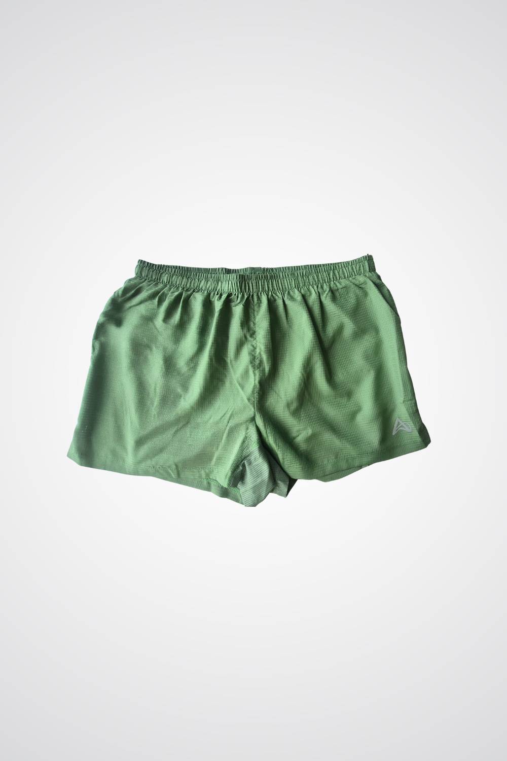 buy men running shorts 3.5 inches with inner lining #Color_Moss Green