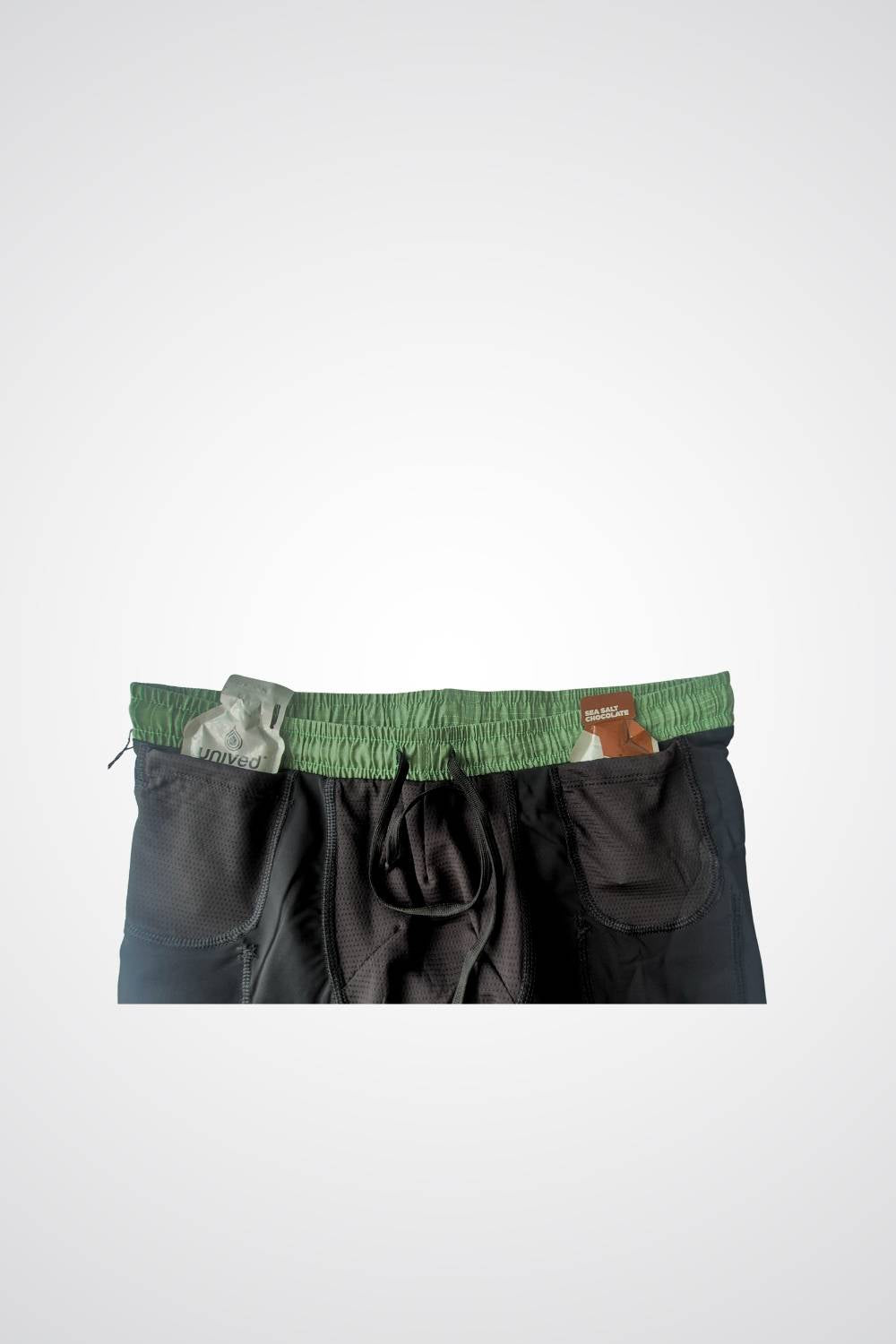 buy men running shorts 3.5 inches with inner lining #Color_Moss Green