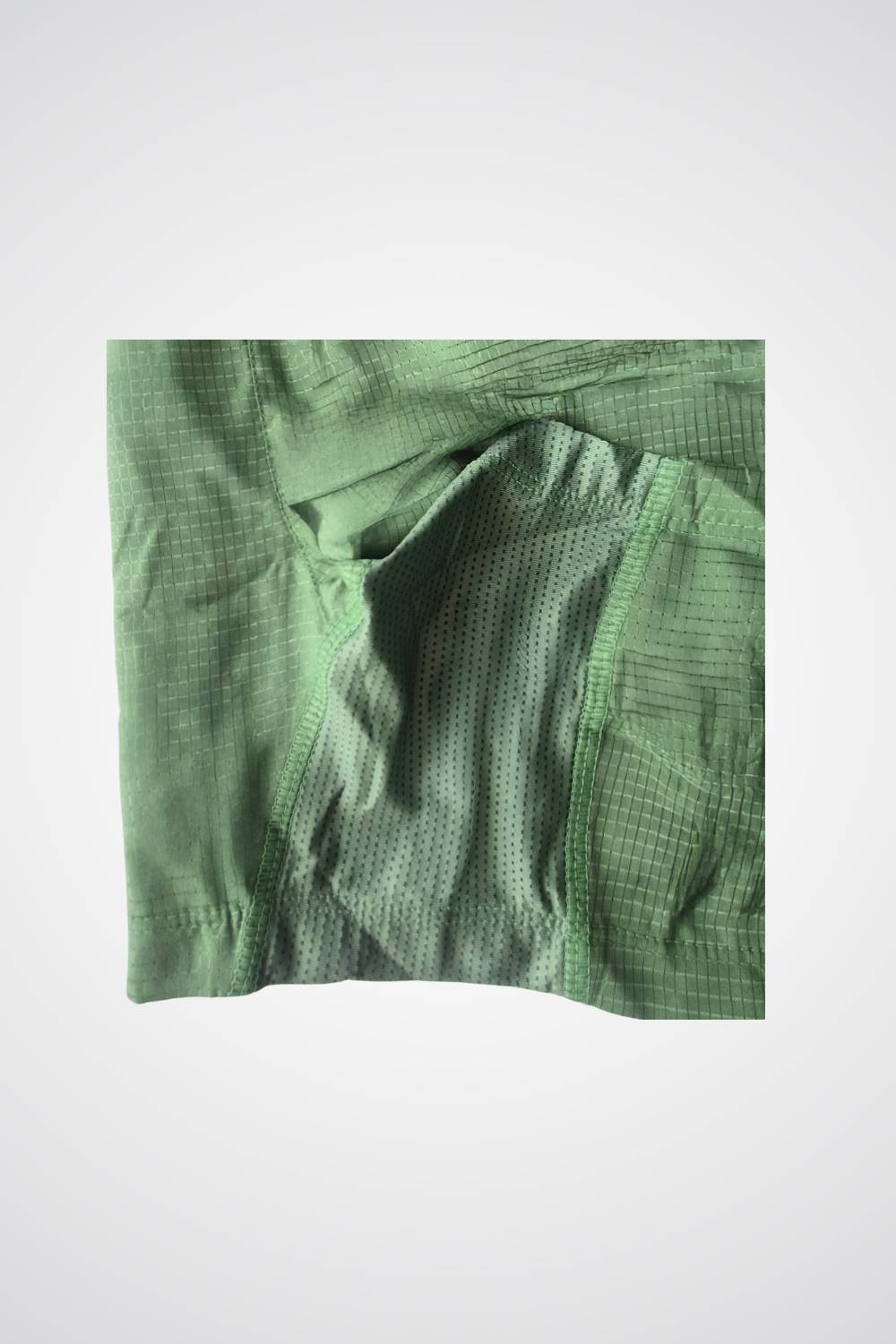 buy men running shorts 3.5 inches with inner lining #Color_Moss Green