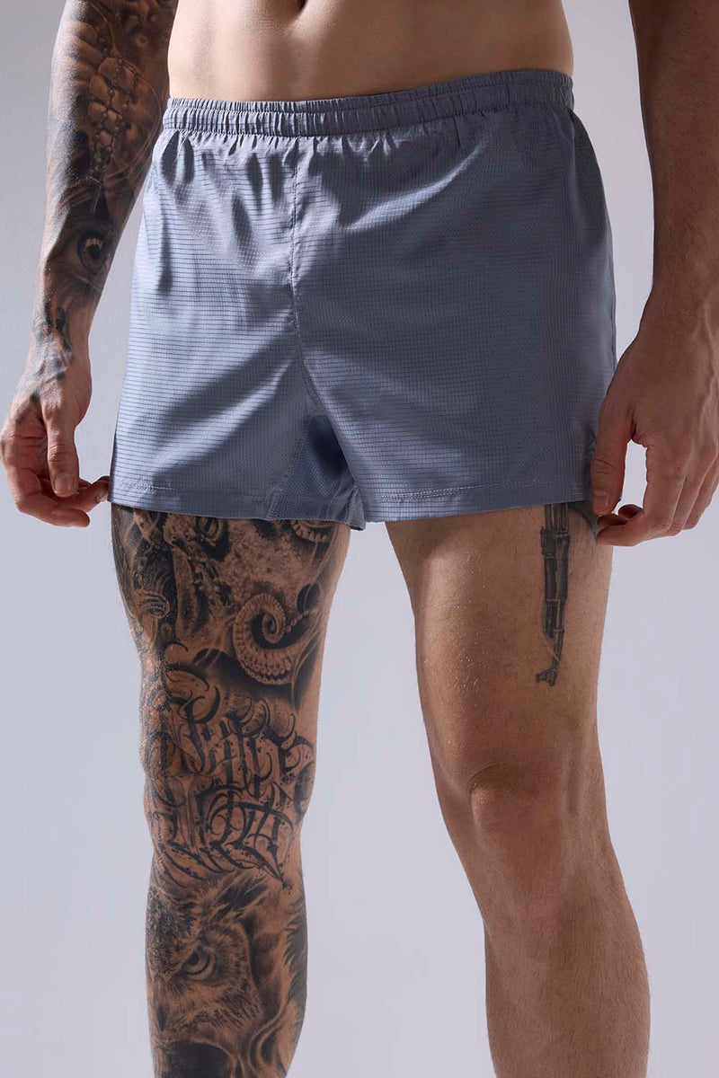 buy men running shorts 3.5 inches with inner lining #Color_Stone Grey