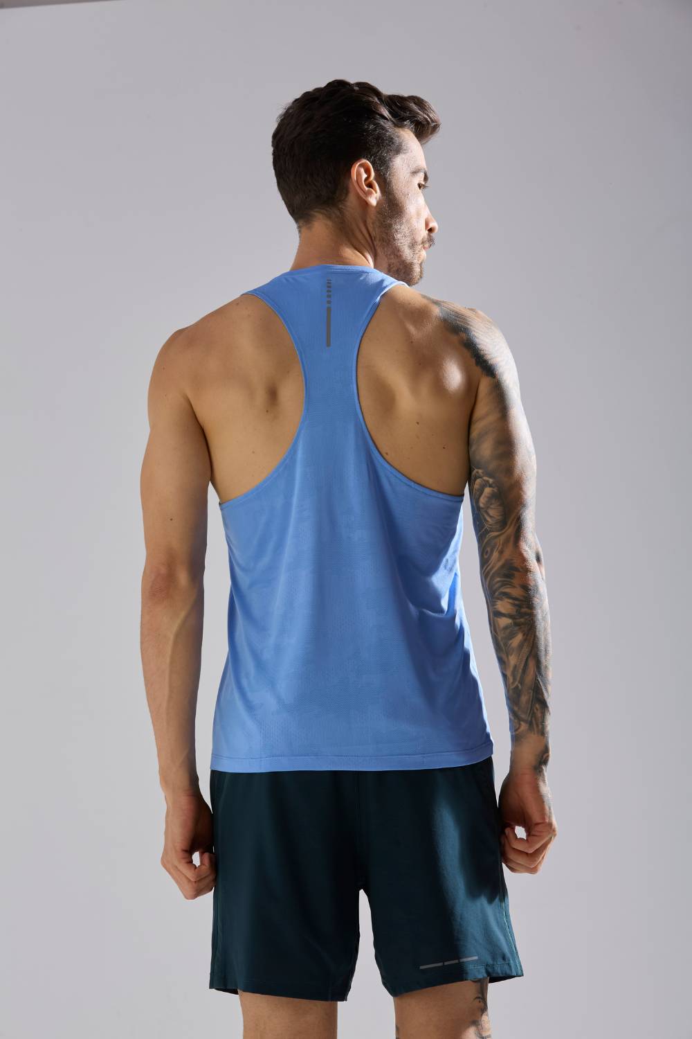 buy men's lightweight running singlet #Color_Airy Blue