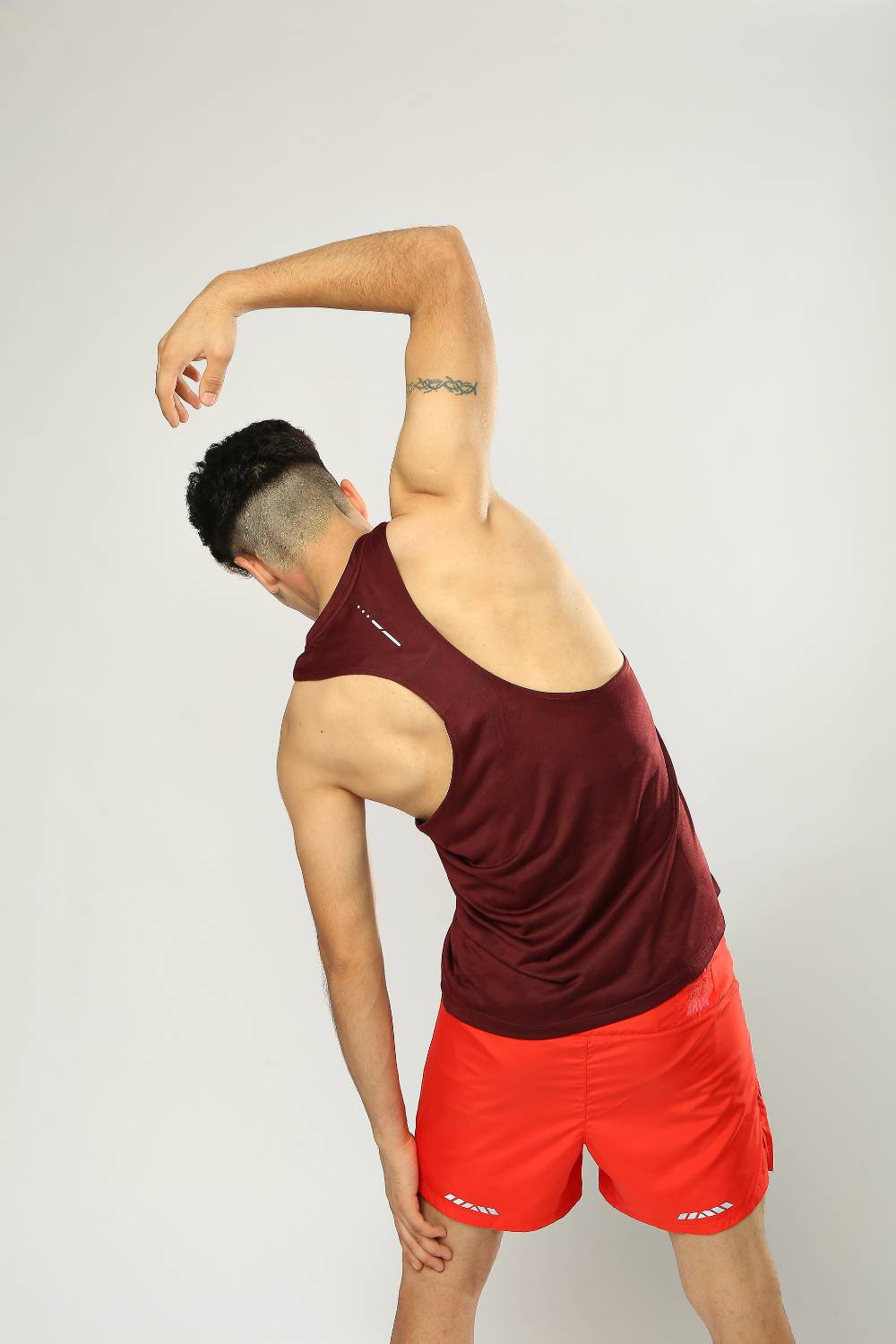 buy men's lightweight running singlet #Color_Maroon