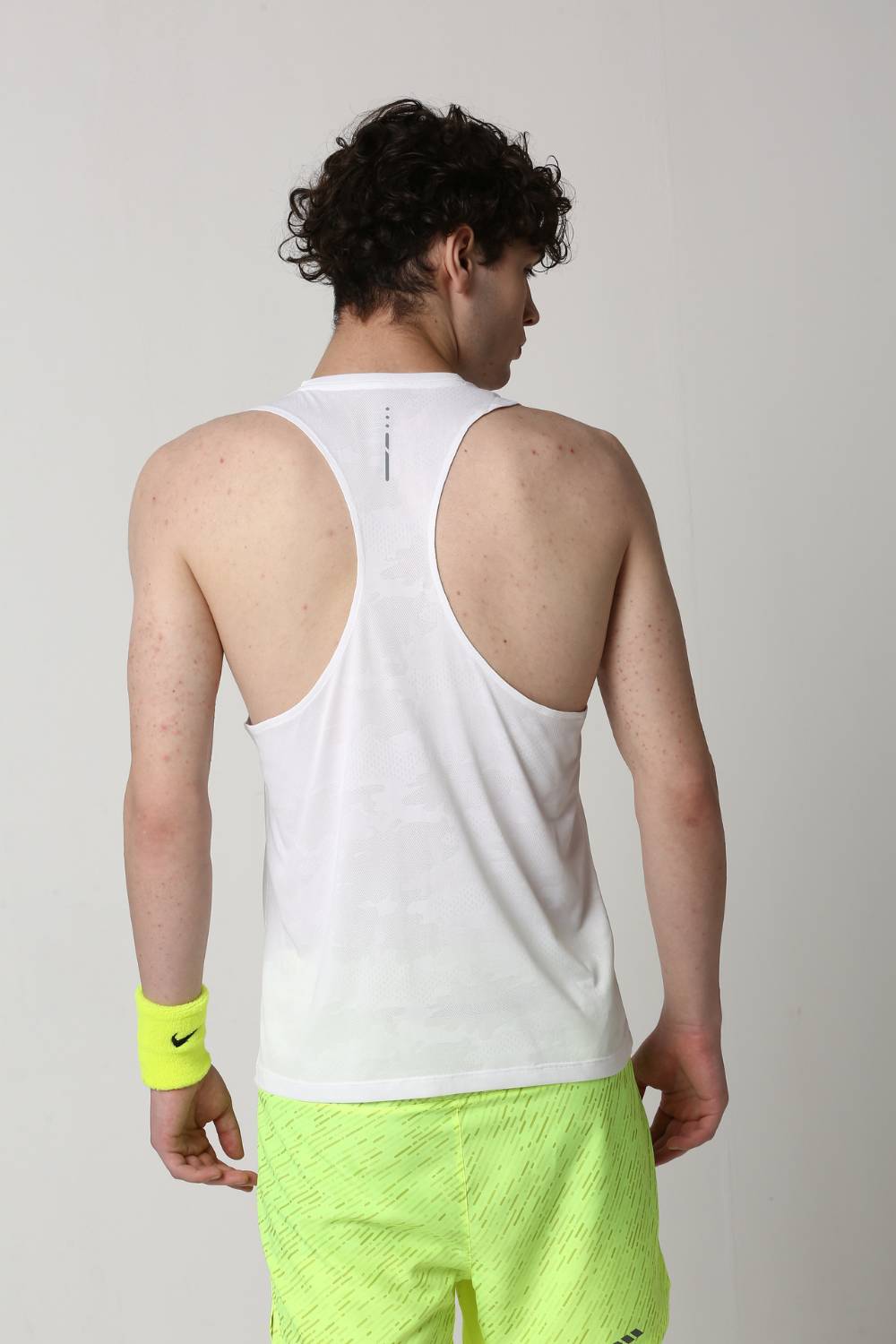 buy men's lightweight running singlet #Color_White