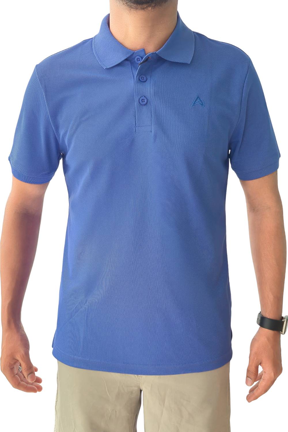 buy men polo t-shirt blue colour #Color_Sapphire