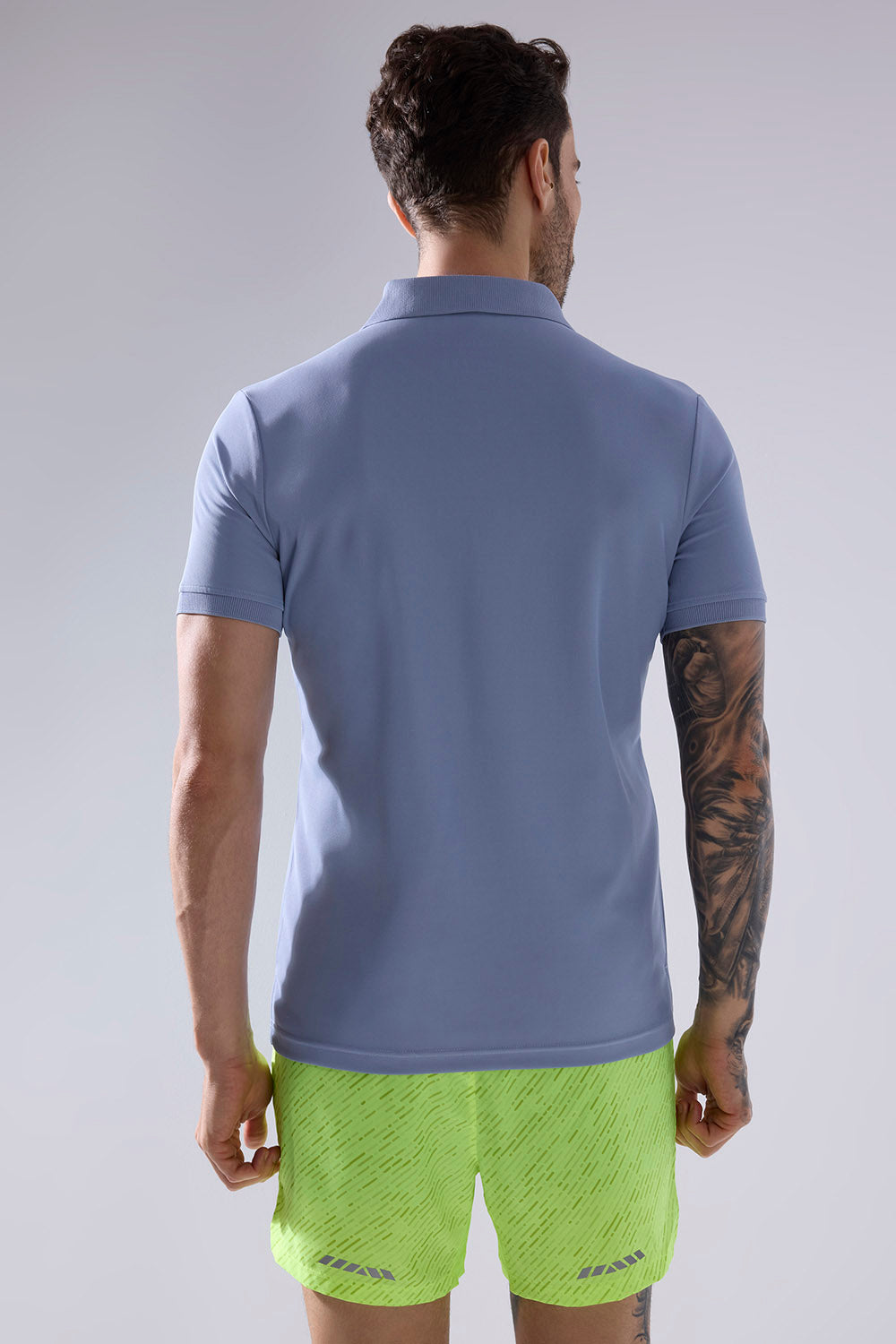 buy men polo t-shirt in sky blue colour #Color_Blue Shadow