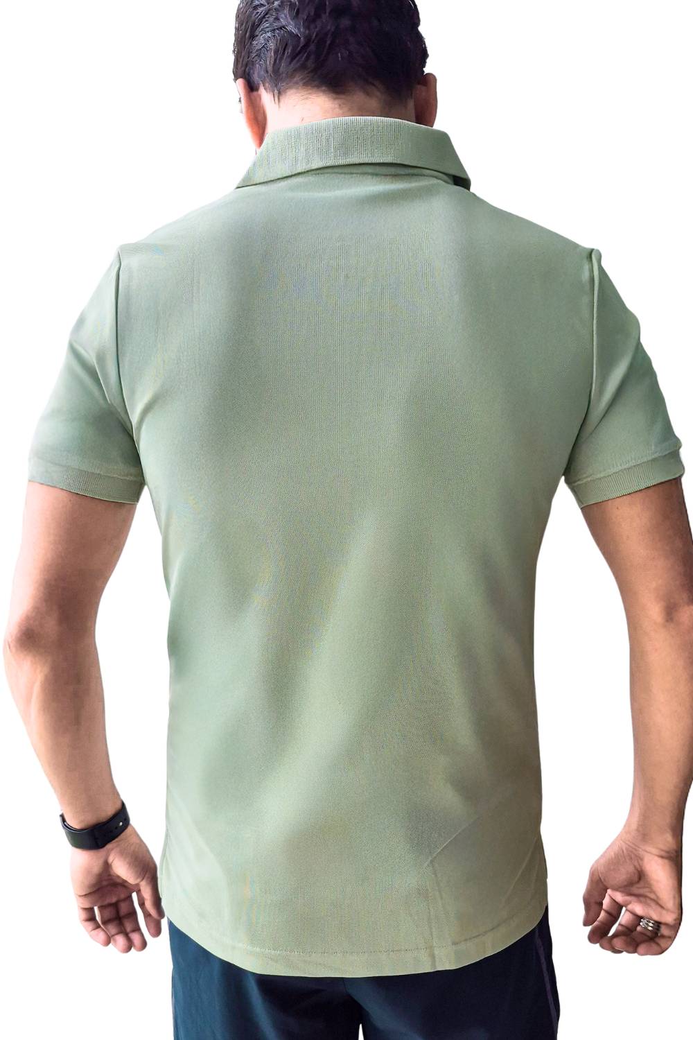 buy men collar t-shirt pista colour #Color_ELM