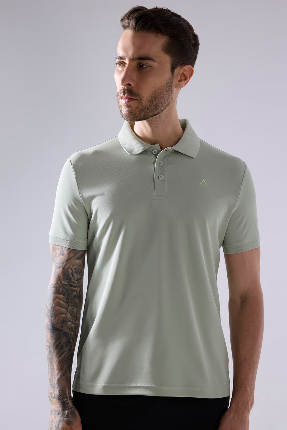 buy men polo t-shirt in pista colour #Color_ELM