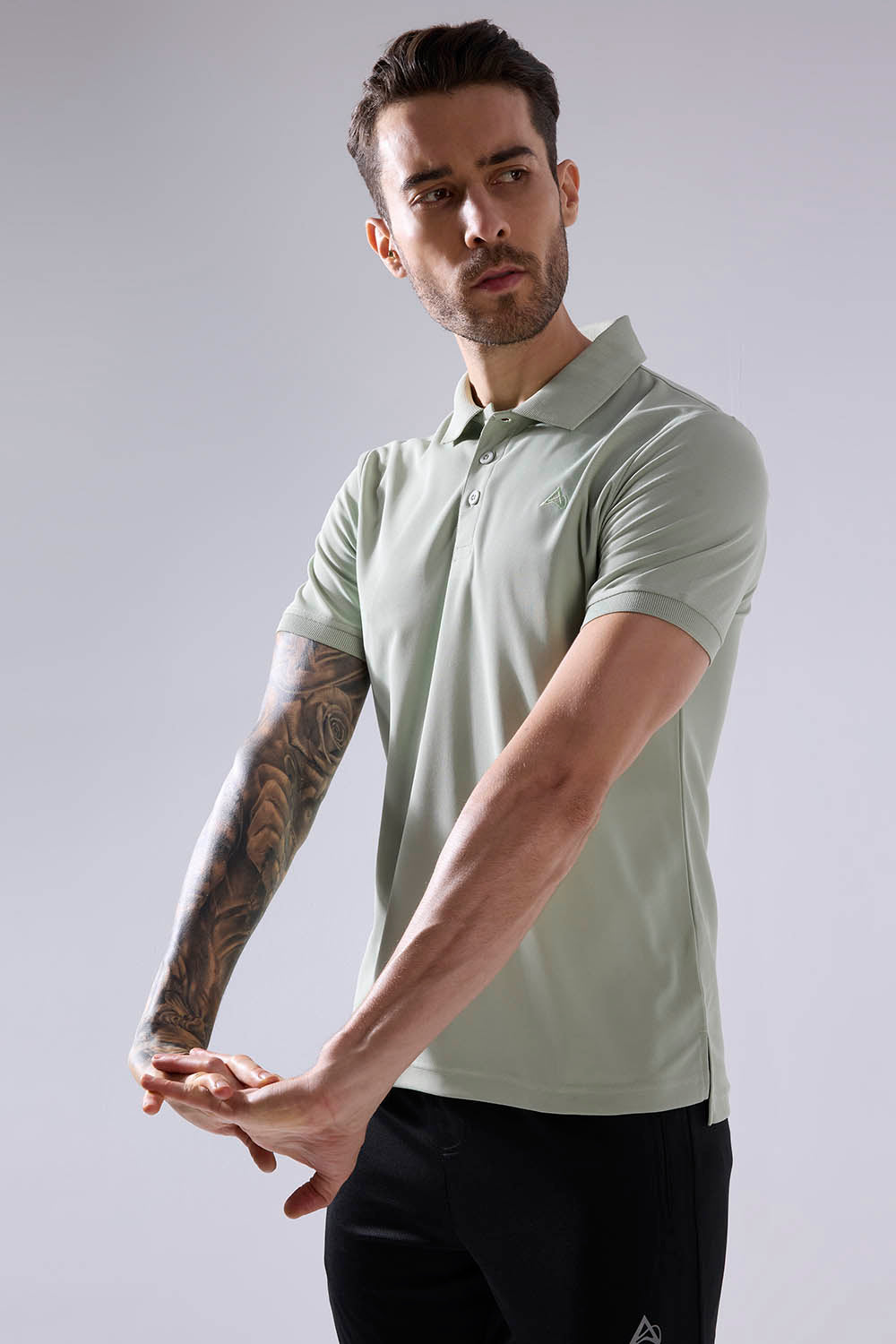 buy men polo t-shirt in pista colour #Color_ELM