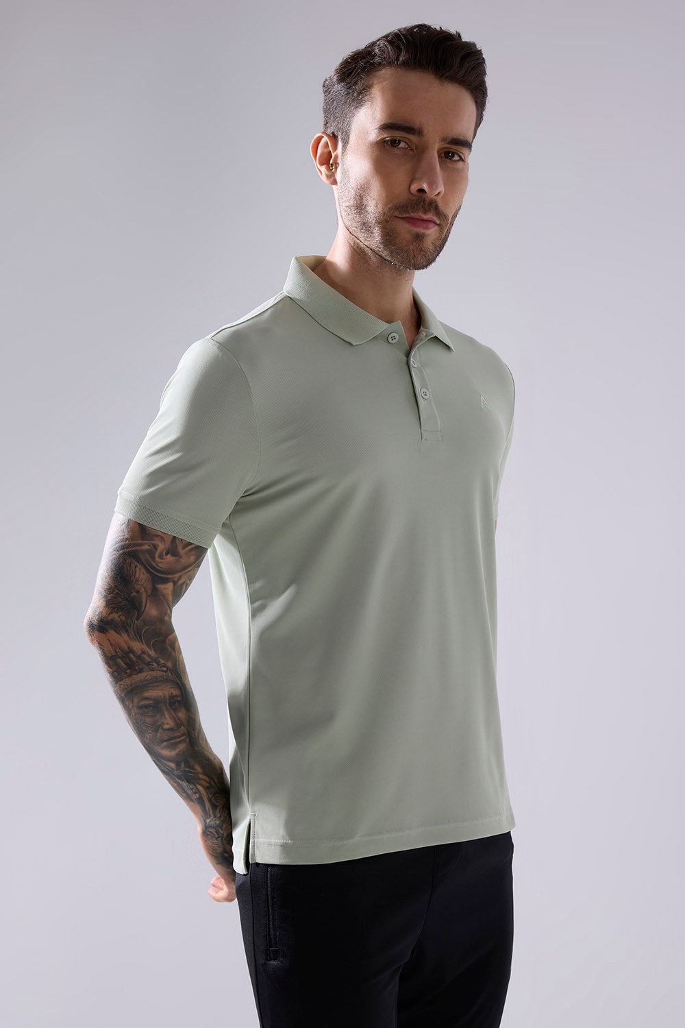 buy men polo t-shirt in pista colour #Color_ELM