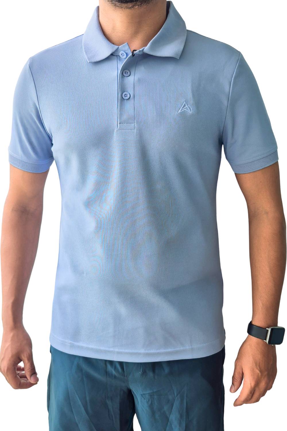 buy men polo t-shirt sky blue colour #Color_Blue Shadow