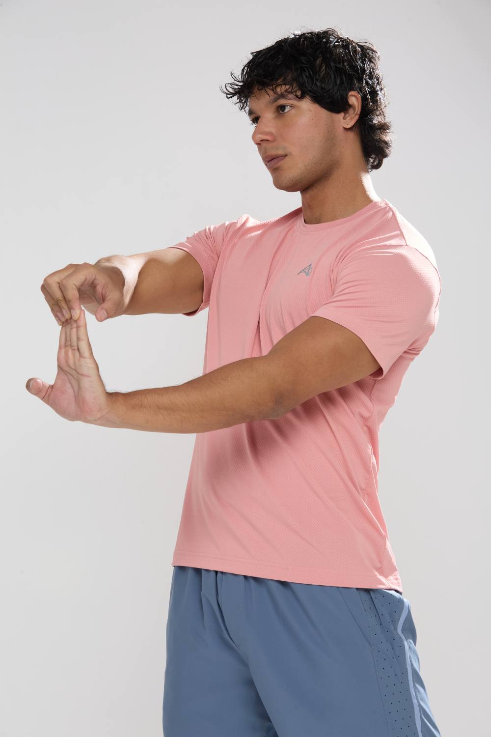 buy gym workout stretchable t-shirts for men #Color_Blossom