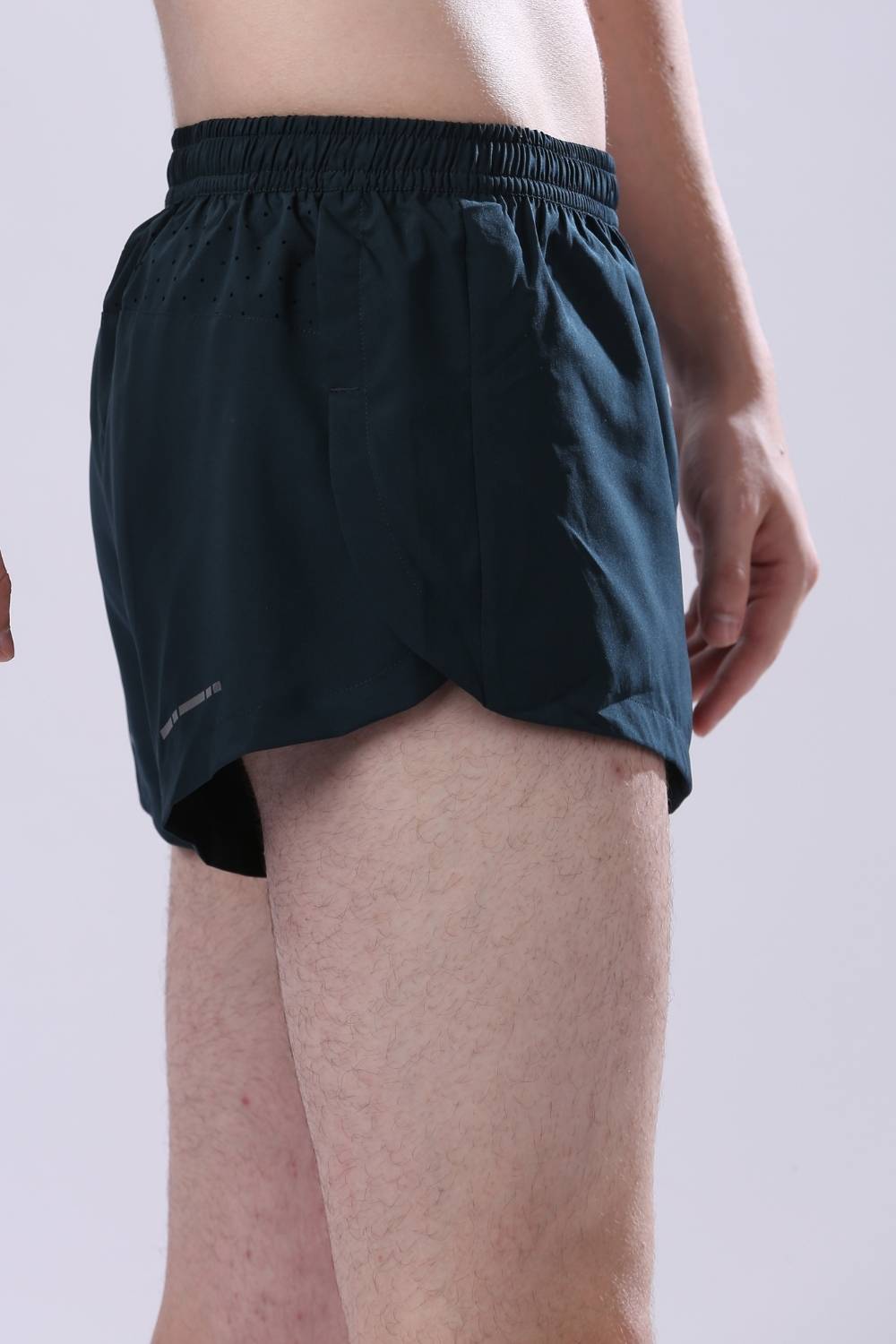 mens split running shorts