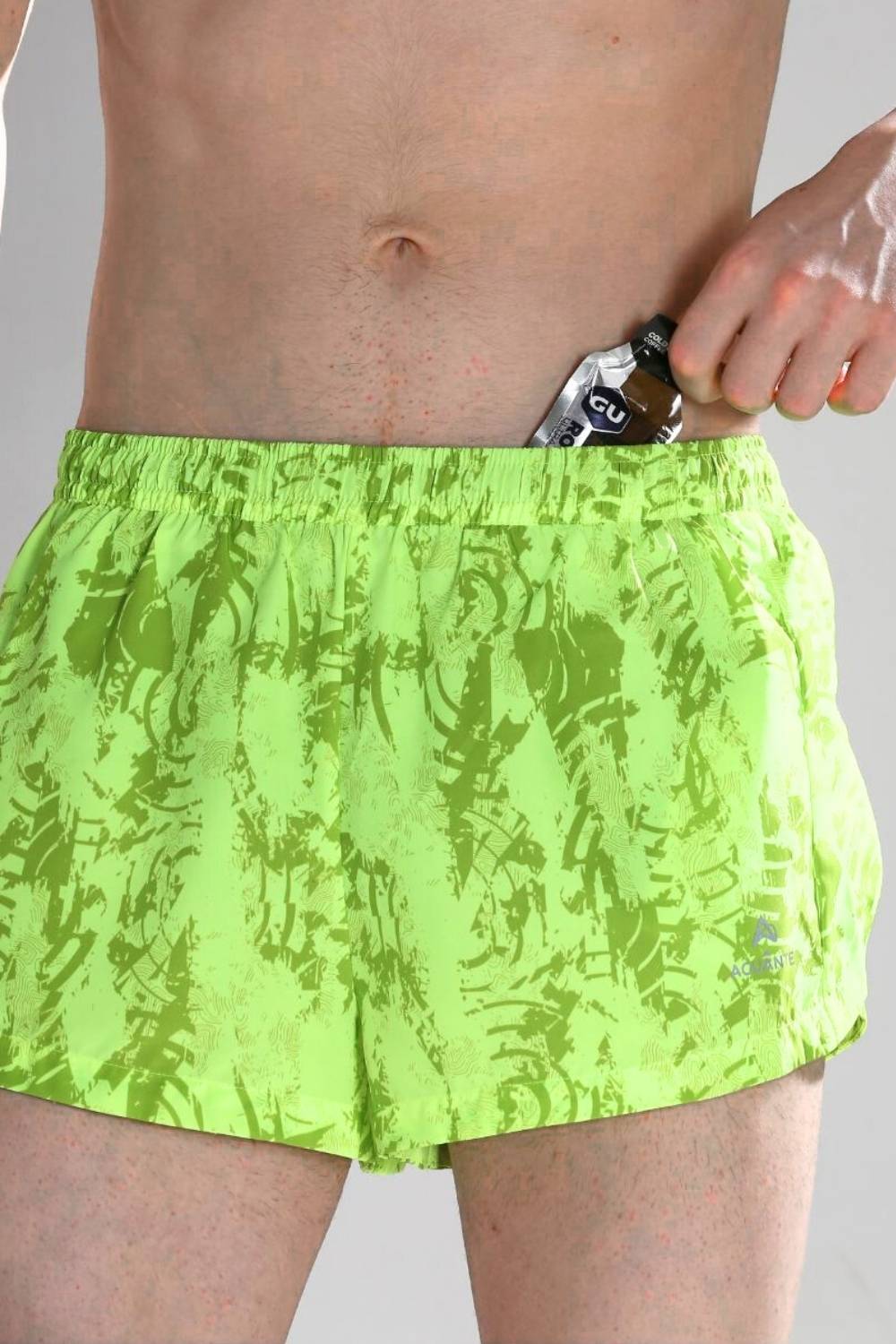 mens split running shorts