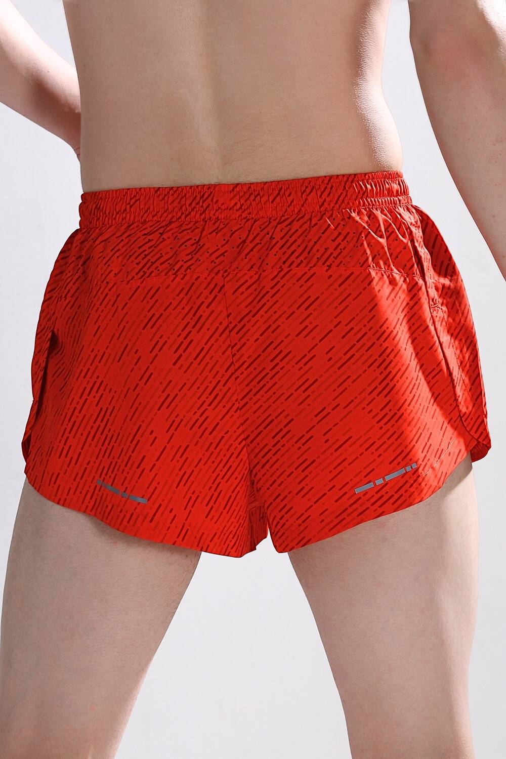 mens split running shorts