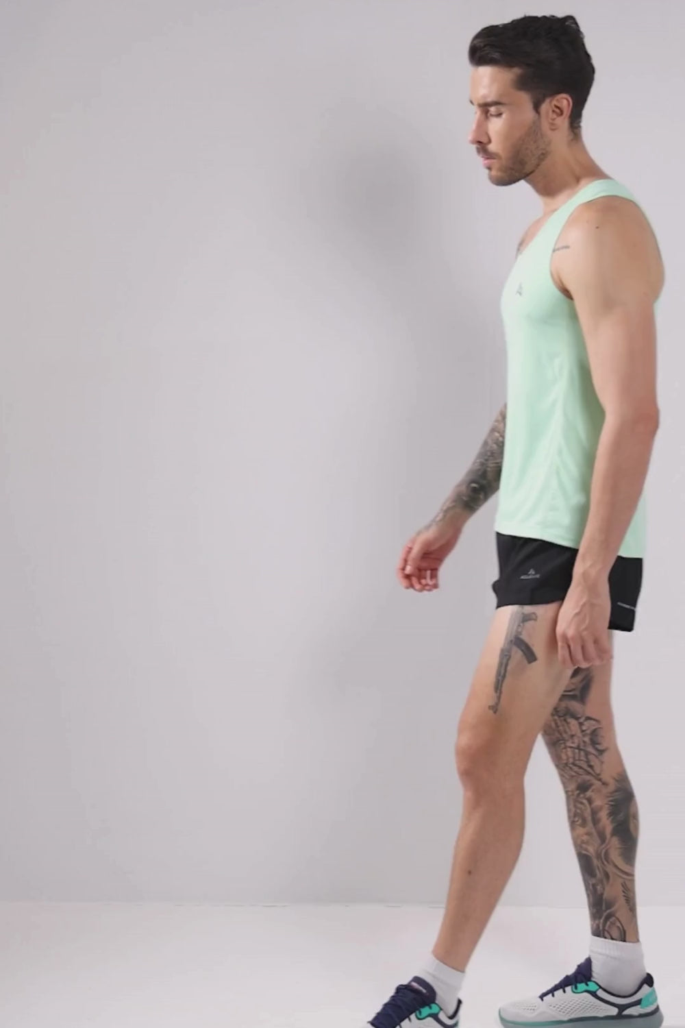 men's athletic shorts #Color_Black