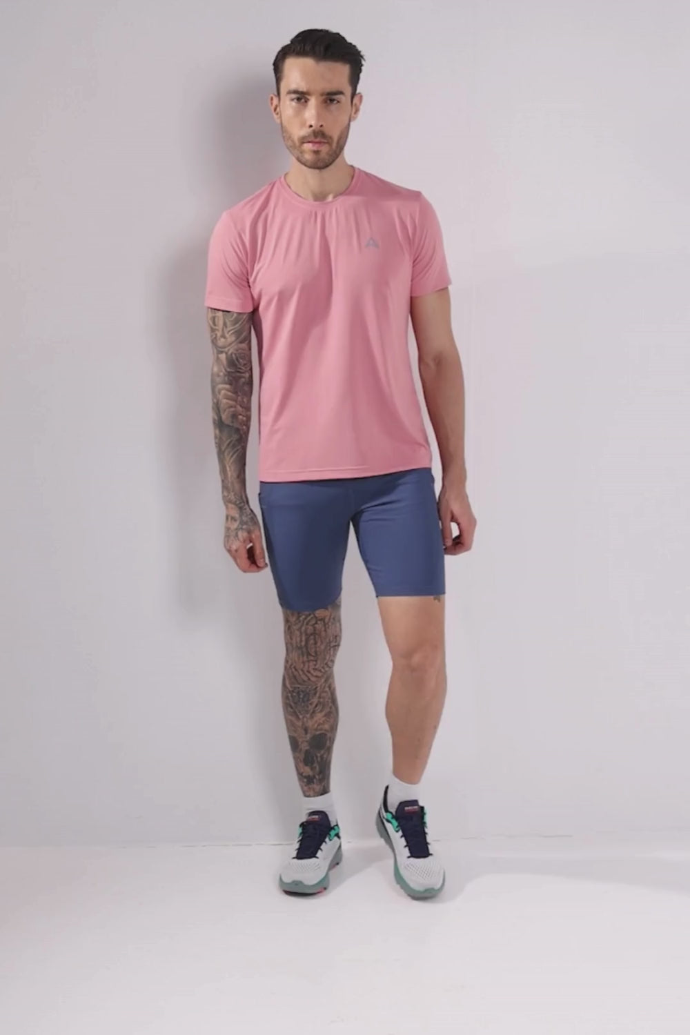 buy gym workout stretchable t-shirts for men #Color_Blossom