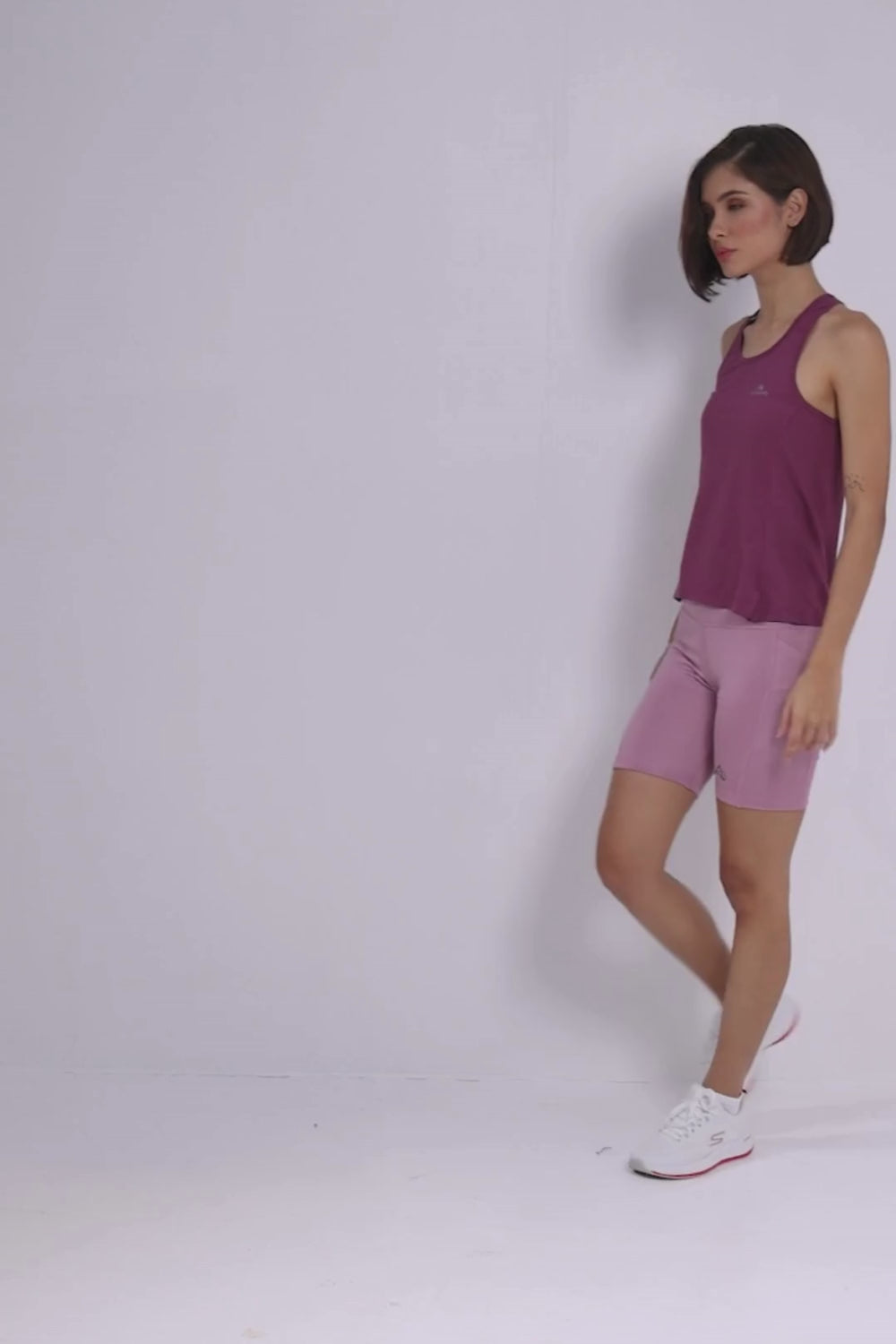 buy women 6 inches running half tights online #Color_Mauve