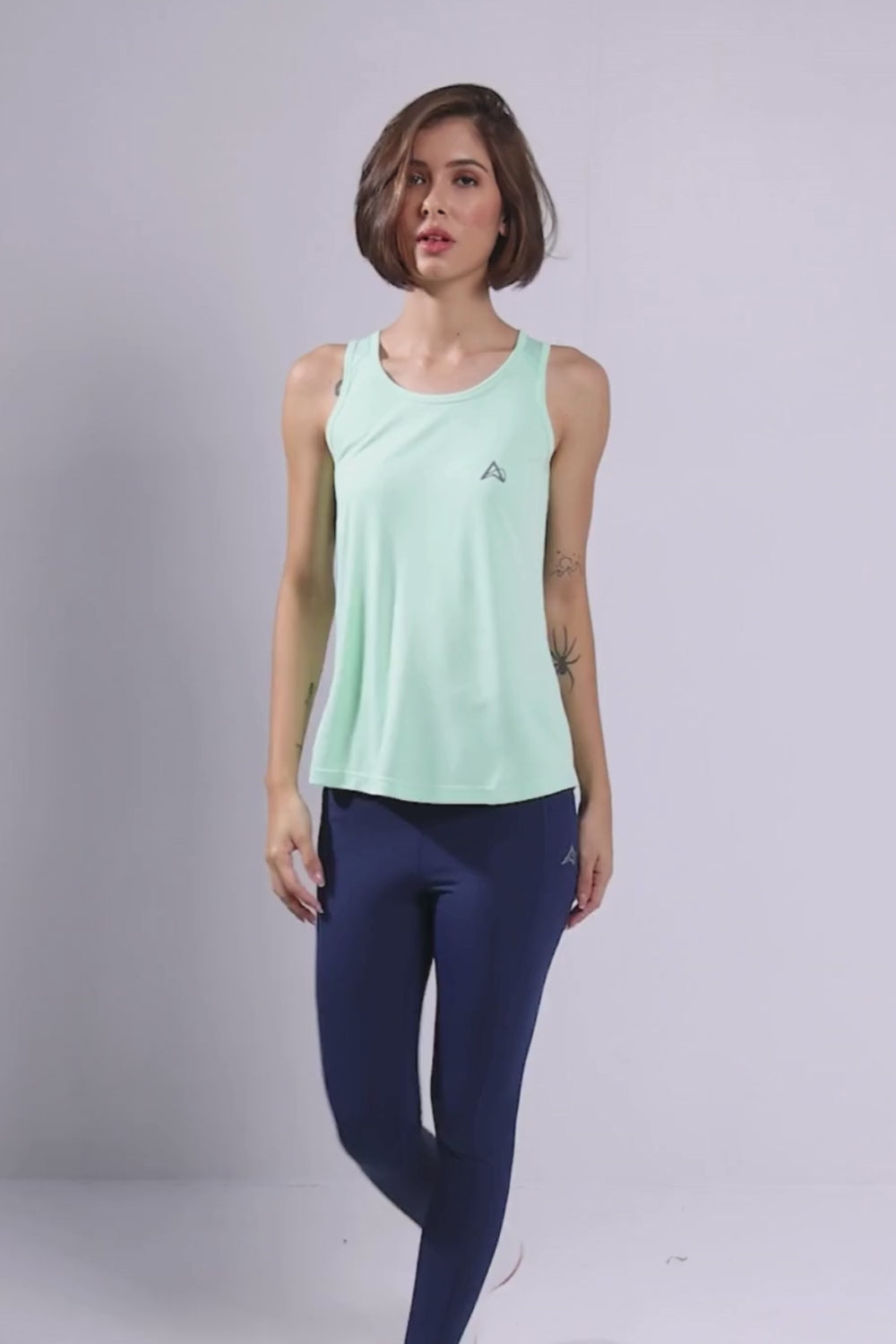 buy women running singlet top online #Color_Mint