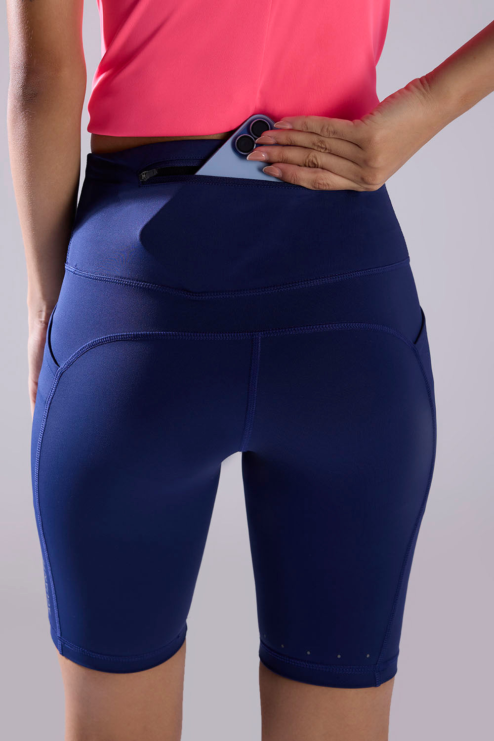 buy 8 inches women running half tight #Color_Ink Blue